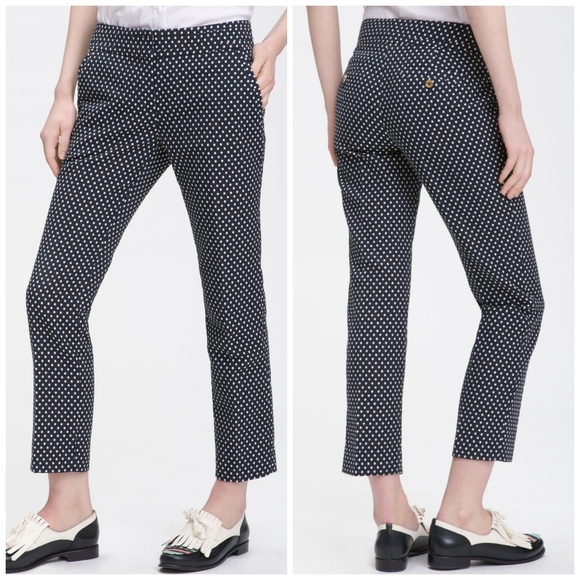 Tory Burch Pants - Polkadot crop pants Tory Burch Owen navy BB2